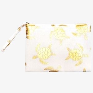Metallic Turtle Pouch Clutch Bag